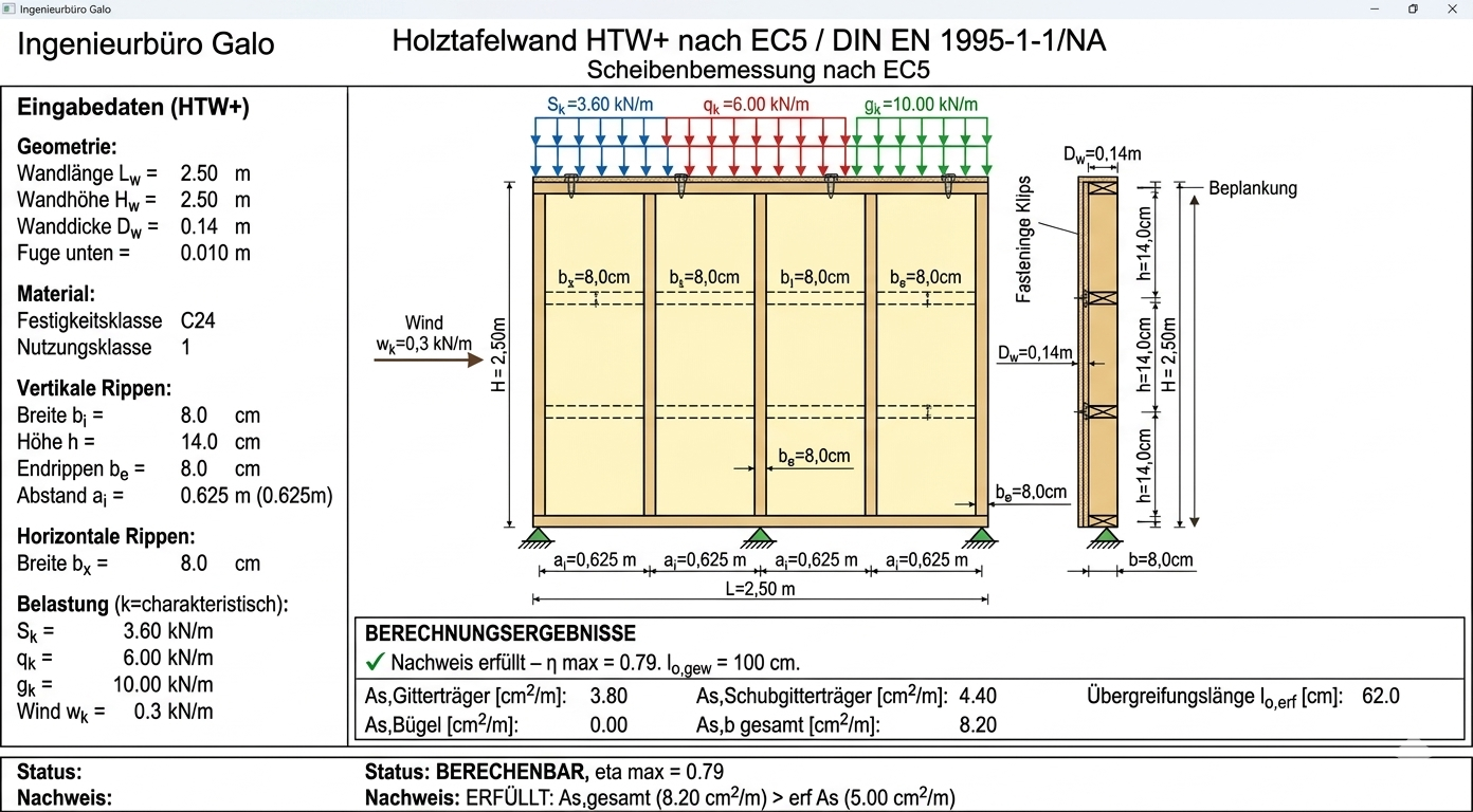 Holztafelwand